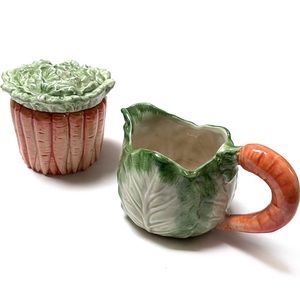 Vintage Fitz and Floyd sugar and creamer set Japan